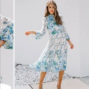Tempe Floral Midi Dress - Vici Collection